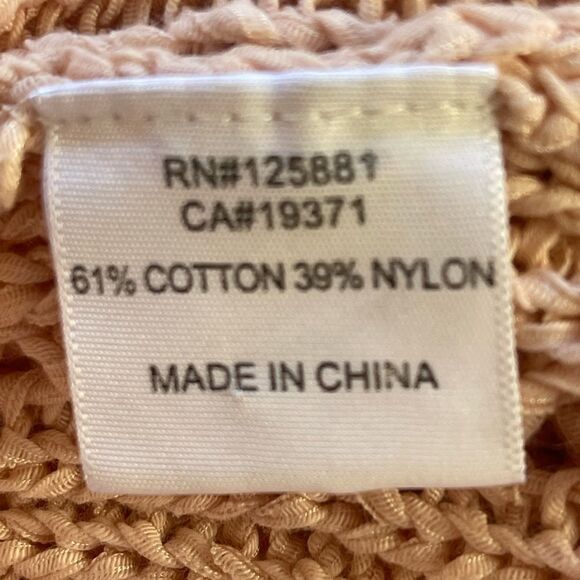 Brochu Walker x Revolve open Knit pink Lagenlook Cardigan. Small - Picture 6 of 8